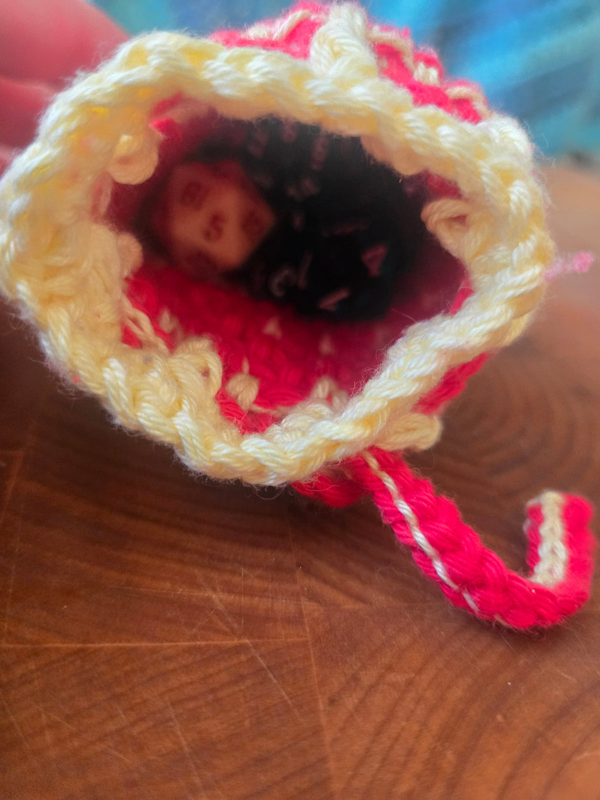 Inspired Red and Yellow 7 die set Dice Pouch